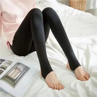Women's Thermal Leggings Fleece Tights Ladies Thermo Pantyhose High Waist Elastic Tights Thermal Leggings Winter Pantyhose