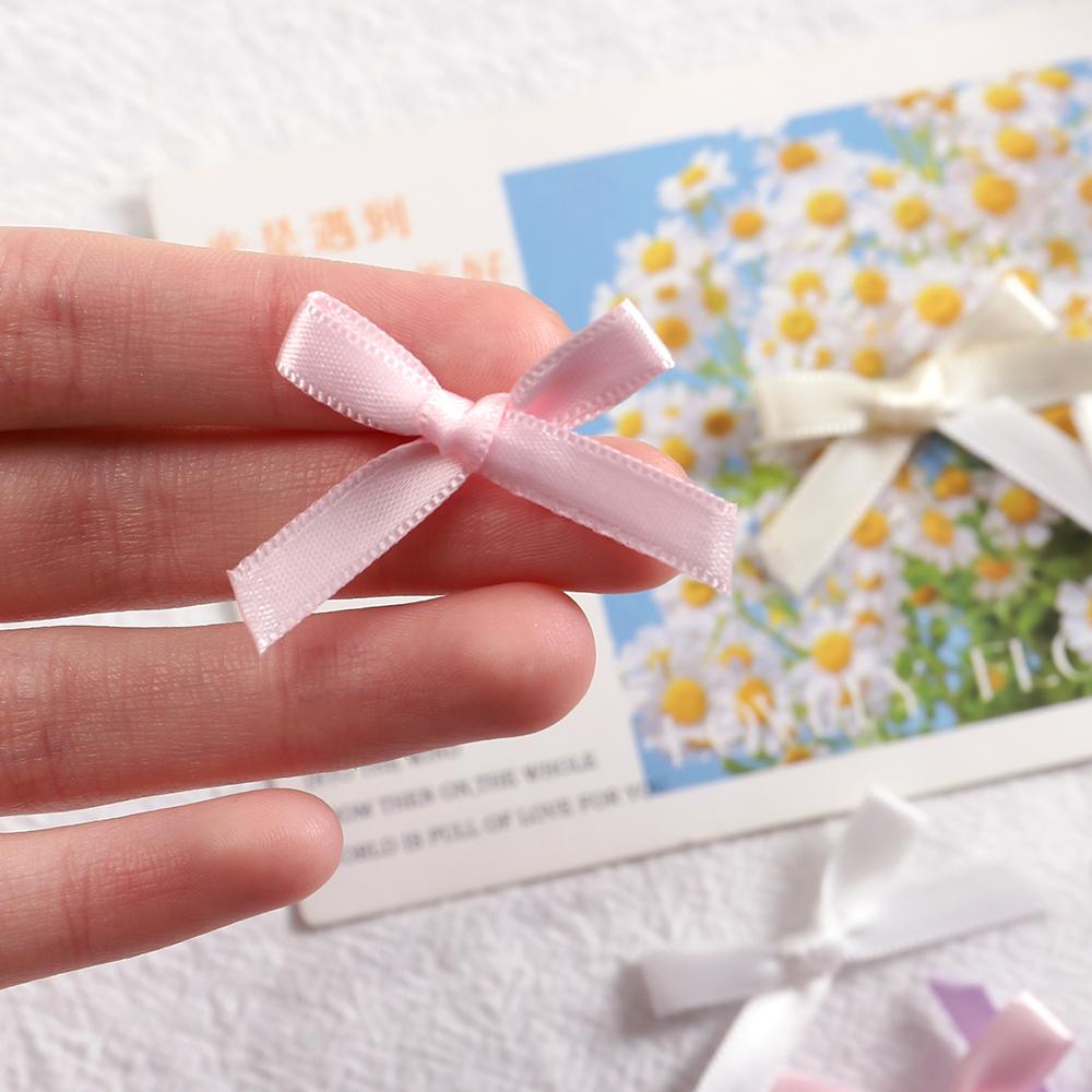 100Pcs 3*4CM Bow Valentine's Day Gifts Decoration For Wedding Home Decor DIY Party Supplies Craft Gifts Scrapbook Accessories