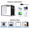 PULUZ PU5027B 25cm Foldable LED Photo Studio Box Built In 3 Color Temperatures Ring Light, with 12 Color Backdrops