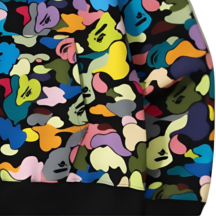 A Bathing Ape Bape Sweatshirt Men's Black 1I70-115-005