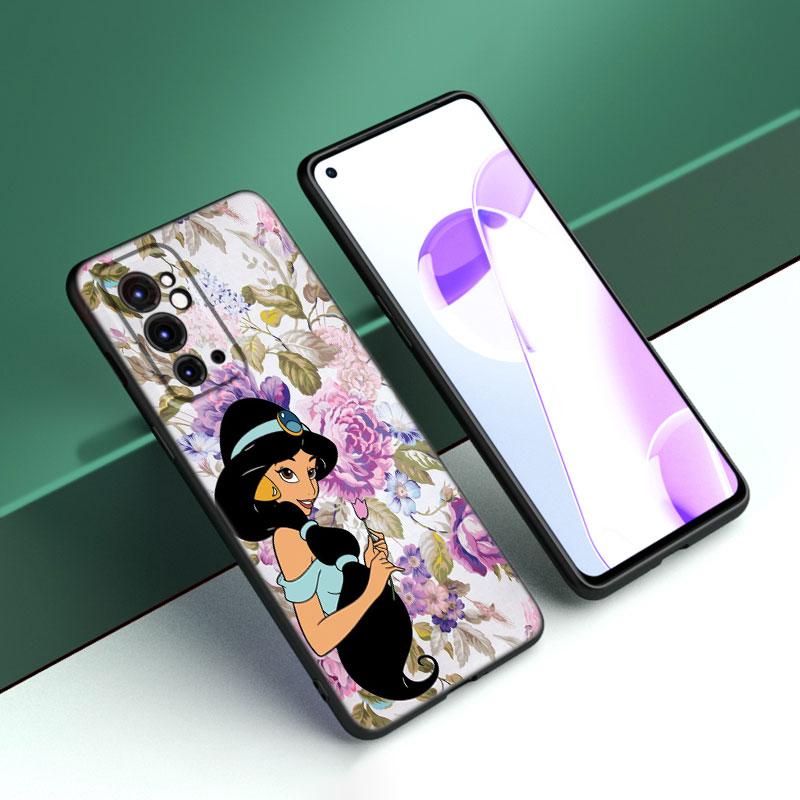 

Белоснежка принцесса Жасмин черный чехол для телефона OnePlus 9R 10R 11R 12R ACE 2 Pro 2V 3V Nord CE 2 3 Lite 4 N10 N20 N30 SE 5G OnePlus 12 5G