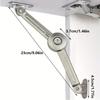 Lid Support Hinge Soft Close Satin Nickel Folding Stay for Home Furniture Toy Storage Secure Safe Furniture Support