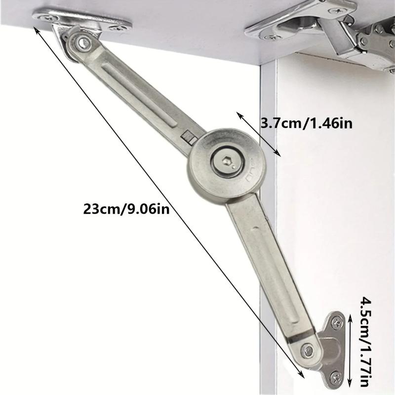 Lid Support Hinge Soft Close Satin Nickel Folding Stay for Home Furniture Toy Storage Secure Safe Furniture Support