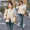 Women's Slim Korean Retro Short Jacket with Chinese Buttons - Spring/Autumn RX8941