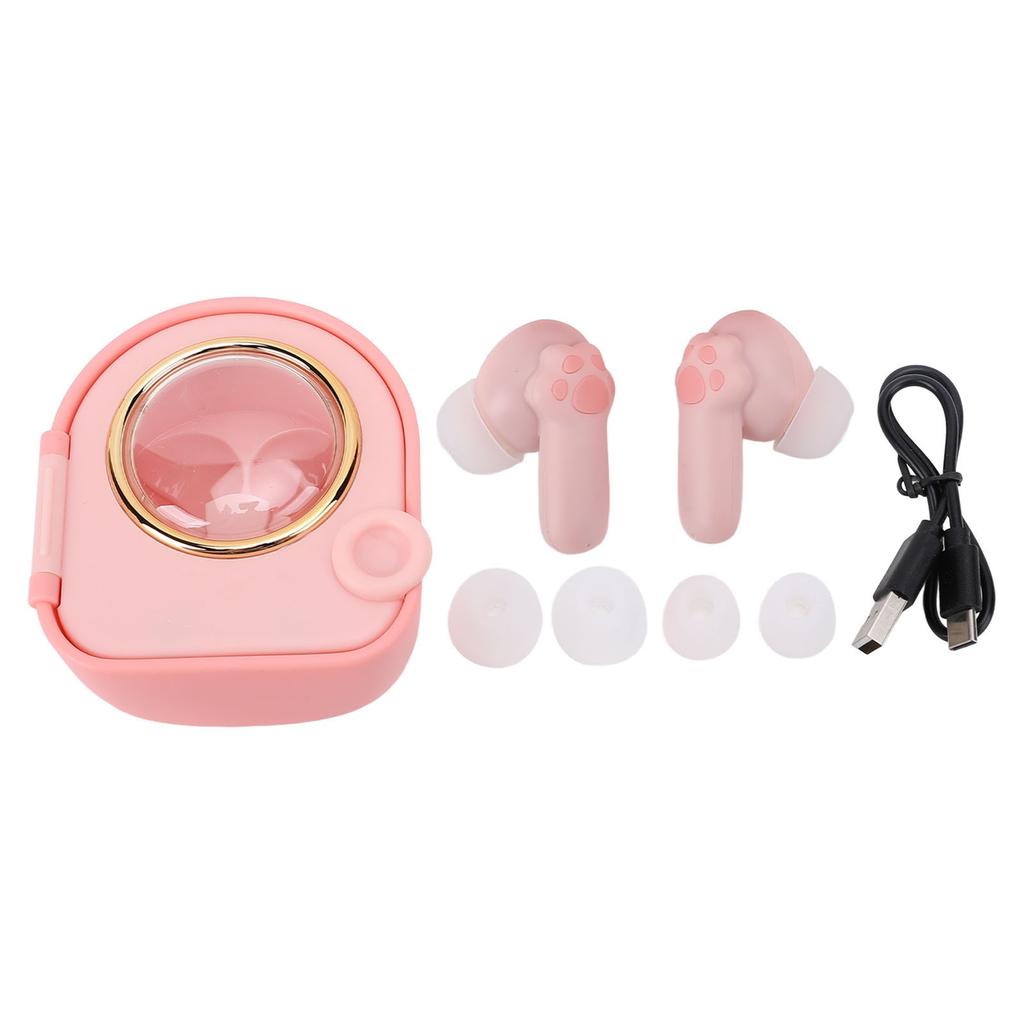 Cute Cat Claw Bluetooth Earbuds Wireless Music Bluetooth Earphones Built in High Sensitivity Microph