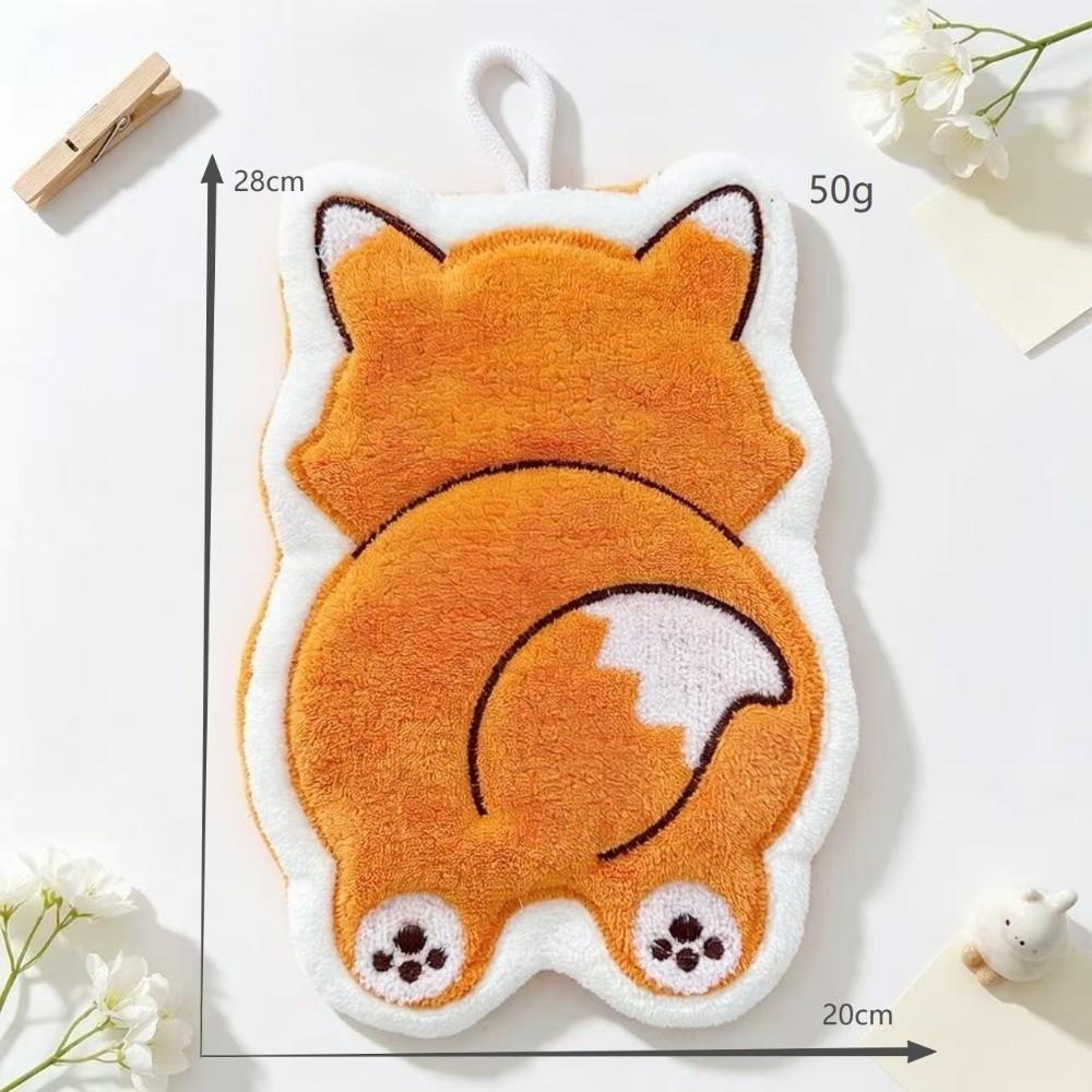 Soft Hand Towel Super Absorbent Tableware Cleaning Towel Cute Kitchen Tools Household
