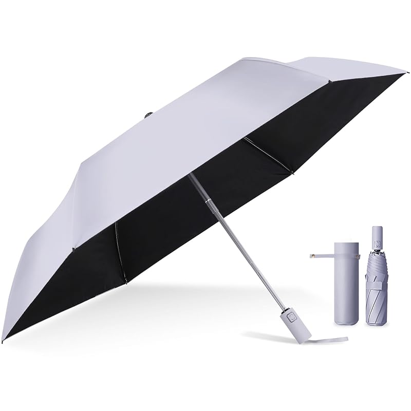 

[Supervised by an active dermatologist] Completely blacked out 100% UV cut rate certified parasol folding umbrella For both rain and shine Umbrella
