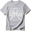 Summer top Printed Boys Oneck tshirt Streetwear Iron Sharpens Iron Stronger Together Proverbs 27 17 Retro Teenagers Tee shirt