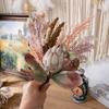 Cloth Artificial Flower Bouquet Colorful Leaves Simulation Flower  Home Decoration