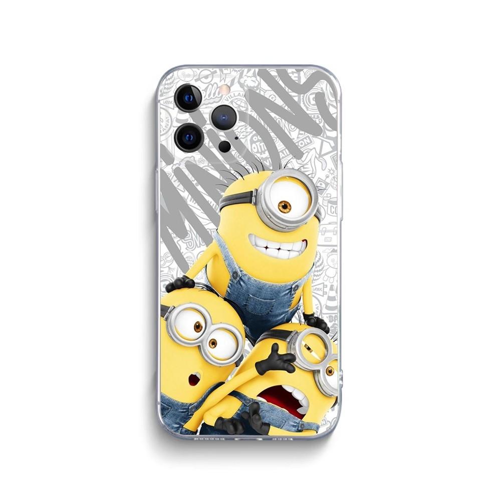 Movie M-MinionsS-S Banana Phone Case For iPhone 15,14,13,12,11 Plus,Pro,Max,XR,XS,X,7,8 Plus,SE,Mini Transparent Silicone Soft