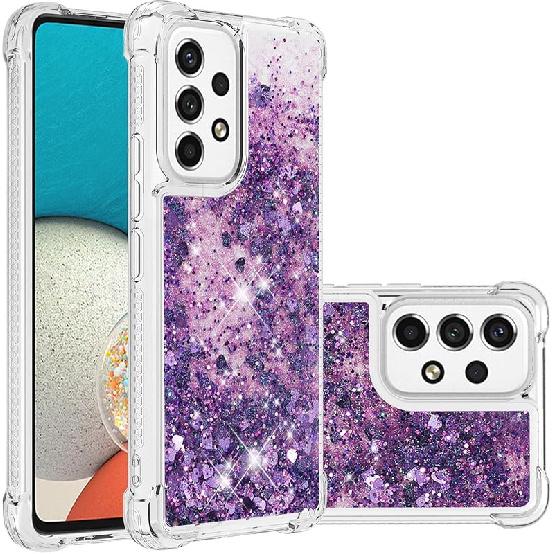 Bling Glitter Case for Samsung Galaxy A53 5G Case, Galaxy A53 5G Case Quicksand Soft Silicone TPU Shockproof Bumper Protective Case Compatible for