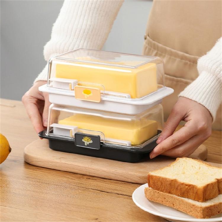 Víceúčelový držák na máslo s nakloněným designem, domácí doplněk pro snadné nabírání a seškrabávání, pro každodenní běžné použití