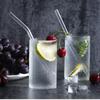 Cannucce in vetro ad alto contenuto borosilicato Cannuccia riutilizzabile ecologica per frullati Cocktail Accessori bar Cannucce con spazzole