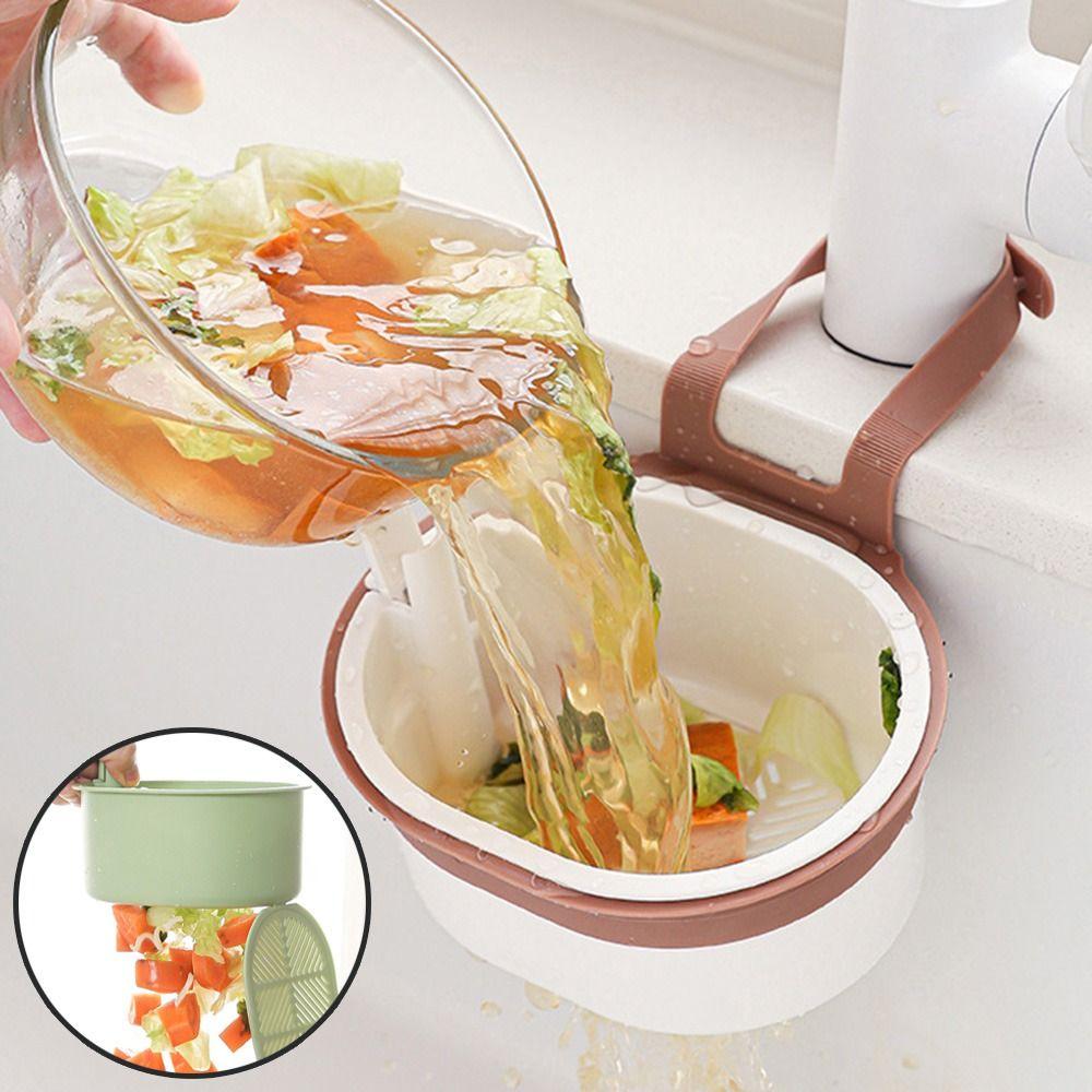 2Pcs Detachable Sink Hanging Strainer Basket Creative Food Residue Separator  Kitchen Accessories