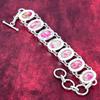 Schmuck aus rosa Meeressediment, 925 massives Sterlingsilber Edelsteinarmband, handgefertigter Schmuck, für den Memorial Day