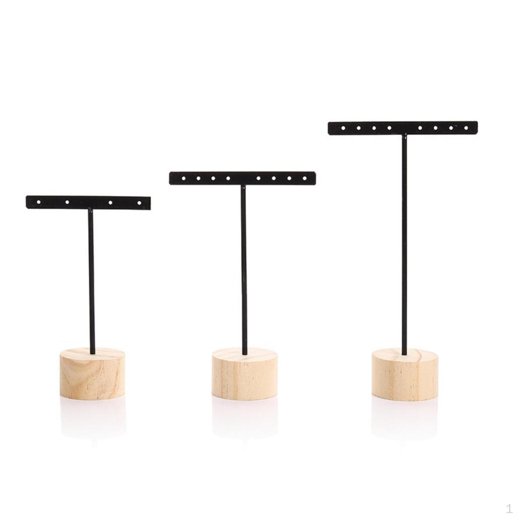 BarShaped Earring Stand Tabletop Holder Minimalist Jewelry Display for