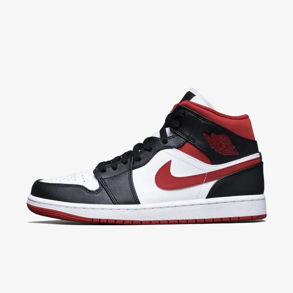 Jordan 1 Mid Gym Rosso Nero Bianco 554724-122