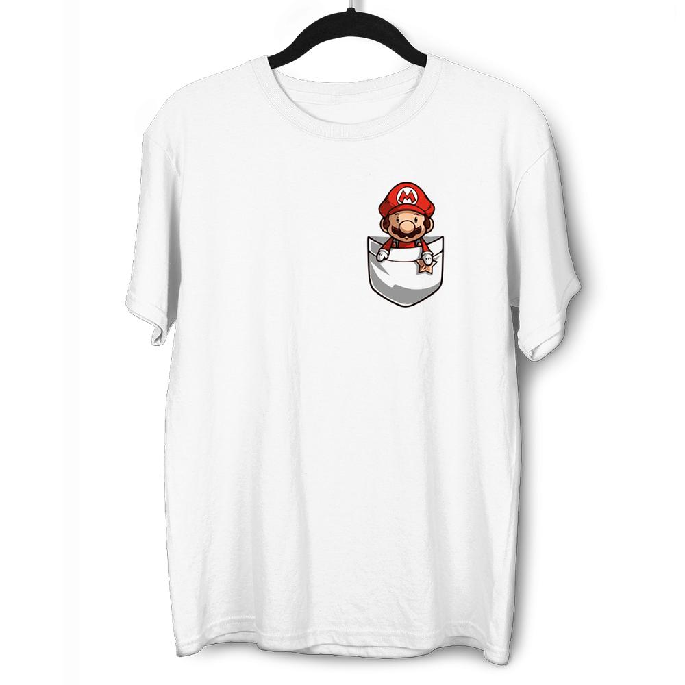 Mario in the pocket Cute Old Fashion Retro Unisex TShirt