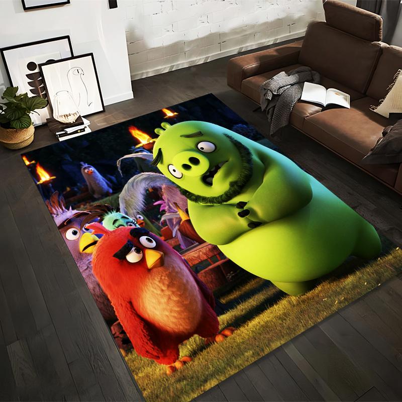 

Cartoon Angry Birds and Green Pig Design Carpet for1Room or Kids Room Suitable for use as an anti-slip1 for1room and bedroom sofas 40x60cm( 15x23in )