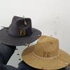 Classic Straw Hat Handmade Design Hat Pearl Chain Summer Sun Hat New Letter Hat Beach Women Gorras Para Hombres