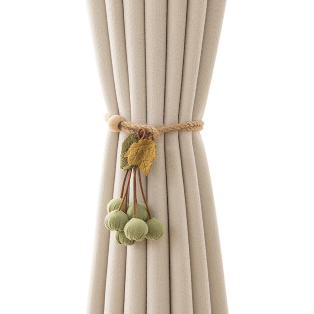 Adjustable Pumpkin Curtain Tieback Fruit Curtain Straps Curtain Tie Rope Window Decoration зелёный