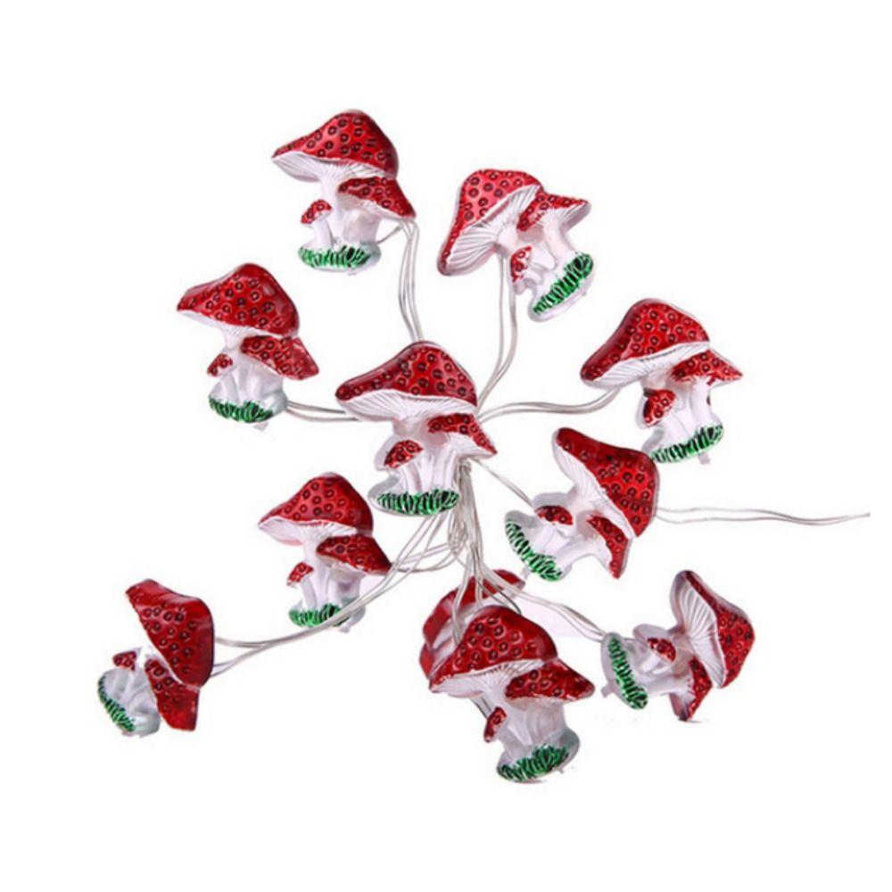 Гриб Форма Гриб Гирлянда Огни Симуляция Сказочные Гирлянды Новый Год 30 lights
