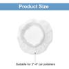 HARFINGTON Car Polisher Bonnet Buffing Pad Micro-Fiber Polishing Buffing Pad Cover for 3"-4" Car Buffer Bonnets Polisher, White