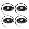 4Pcs Rock Lights 4-Pod for JEEP Offroad Truck UTV ATV Boat Underbody Light (Green)