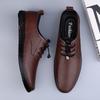 Genuine Leather Men's Oxford Shoes Office Business Casual Shoes Fashion Lace-up Male Formal Dress Footwear Derby Shoes Sneakers