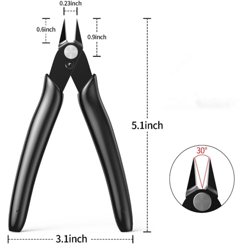 1Pcs 170 Cutting Plier Electrical Wire Cable Cutter Metal Side Snips Flush Pliers Convenient Durable Tool Pliers