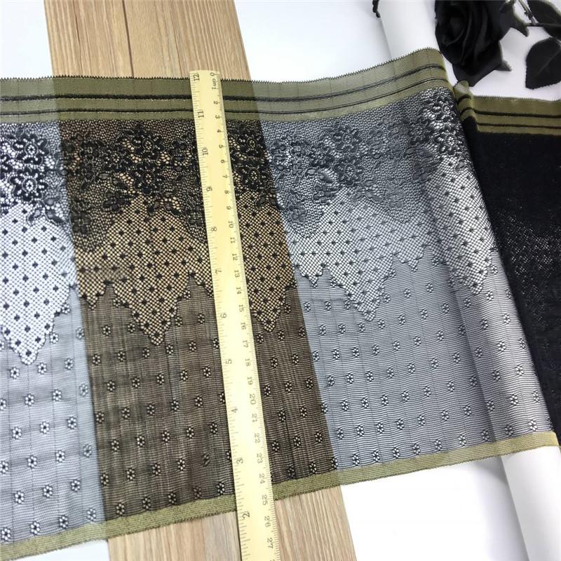 25cm Wide Elastic Lace, Stretchy Spandex Sewing Lace Fabric for Lingerie, Bra, Underwear, Garment & Crafting