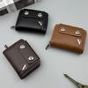 Portable Retro Women Wallets Soft Pu Leather Multi-Card Coin Purse Business Card Case Short Zipper Card Bag Pouch