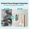 Myfolrena Handbag Hanger Bag Hook Closet Handbag Hanger Organizer Metal S Hook L Size Closet Rod Hook for Hanging Frying Pots 12-Pack Handbags,