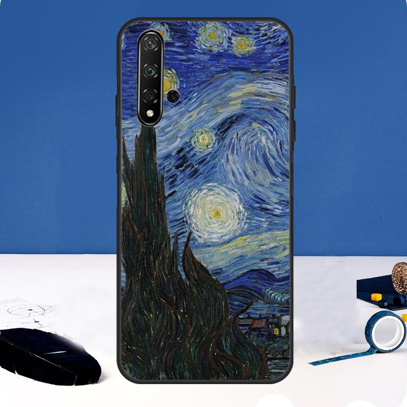 Van Gogh Art Oil Painting Case For Huawei P30 Pro P20 P40 Lite Nova 9 10 SE 11 3i 7i 8i 11i Y91 Y60 Y70 Y61 Y90 Cover
