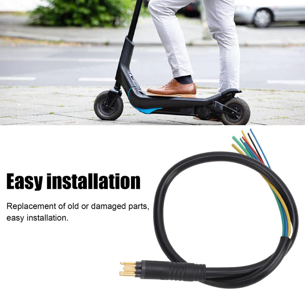 Electric Scooter Motor Wire 9 Pin Lightweight High Sensitivity Electric Scooter Waterproof Motor Cable for Accessory