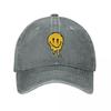 Acid Smiling Jarní Podzimní čepice Táta kšiltovka Vintage Smile Smiling Face Čepice Bavlna Sportovní Casquette