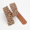 Leopard Leather Pattern Fashionable Belt Women's Alloy Pin Buckle Fashionable Versatile Pants Dress European and American Belt Women's Style
