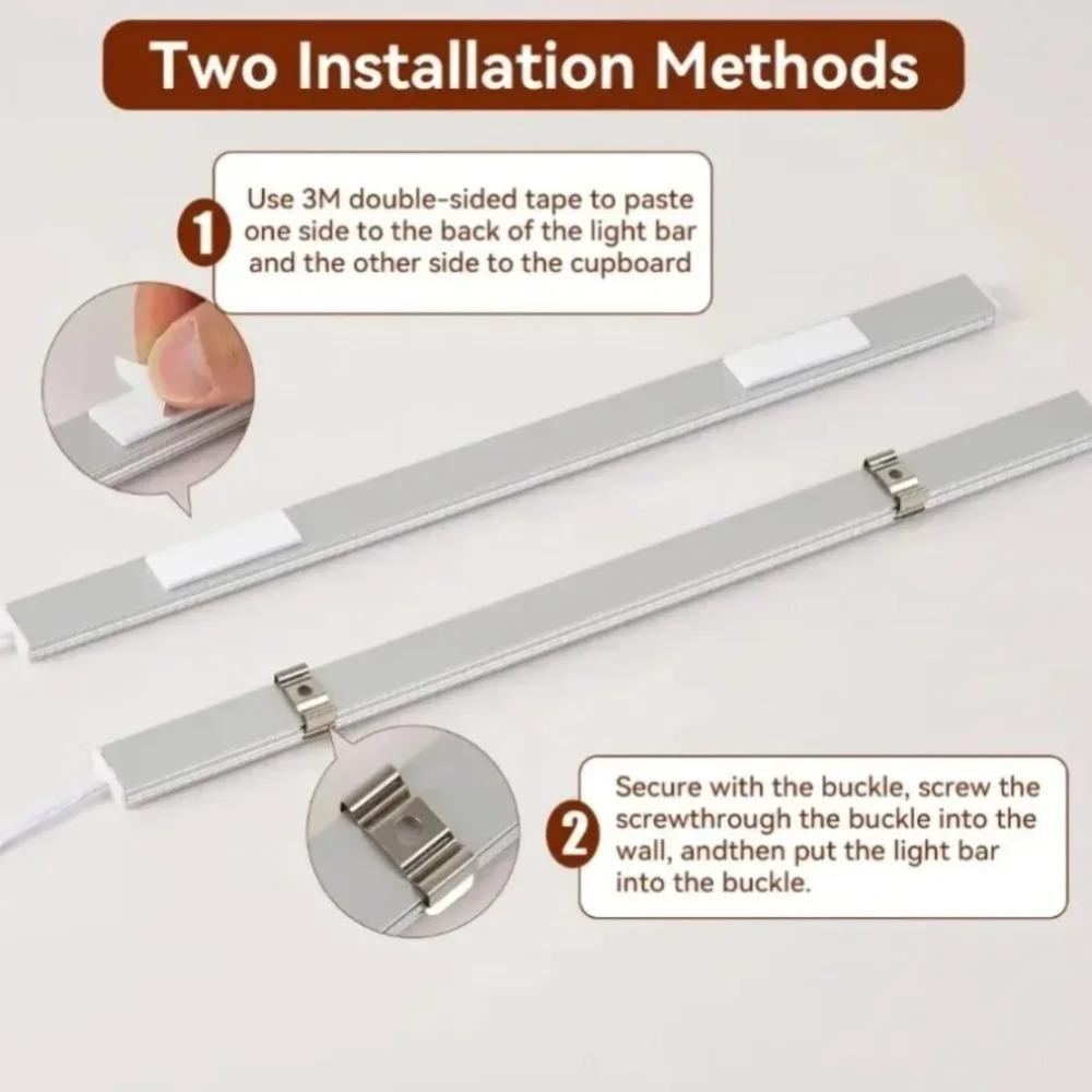 COB LED Strip Light for Under-Cabinet, Closet, Display Case, and Shelving; Dimmable Touch Sensor (Works Through Wood)