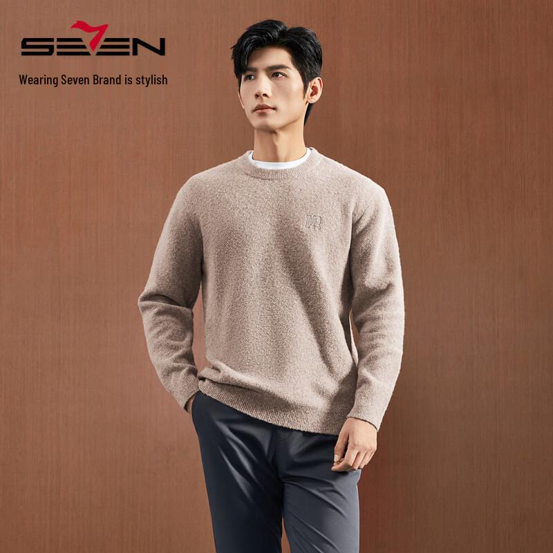 SEVEN Men's Winter Thermal Wool-Blend Knit Sweater