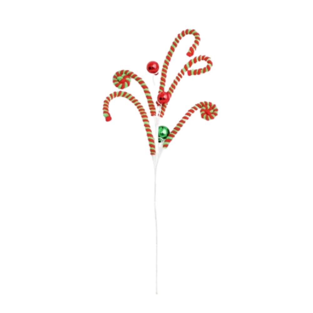Lifelike Christmas Plush Candy Cane Festival Xmas Tree Garland Ornaments  Home Decoration
