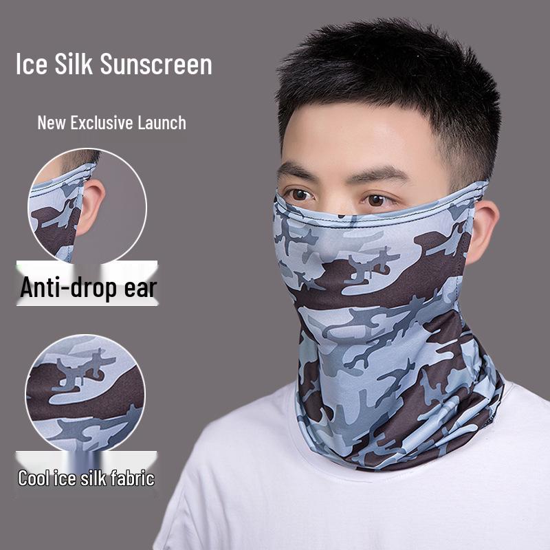 Sommer Eis Seide Nackenwärmer Stirnband für Radfahren und Outdoor-Sport