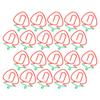 20Pcs Paper Clips 2‑Color Fruit Shaped Bookmarks Planner Clip Pin Office Supplies School Gifts