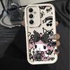 Case for Samsung Galaxy A56 A55 A25 A26 A21s A35 A52 A54 A73 A32 A22 A36 A24 Phone Cover Sanrio Cool Kuromi