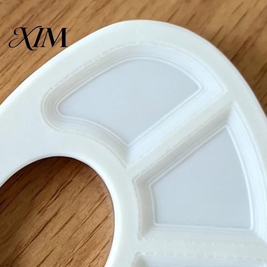 Non Stick Paint Palette for Acrylic Painting Mini Tray, with Thumb Hole, Lightweight Durable Handheld Resin Acrylics Mixing Watercolor Palette,