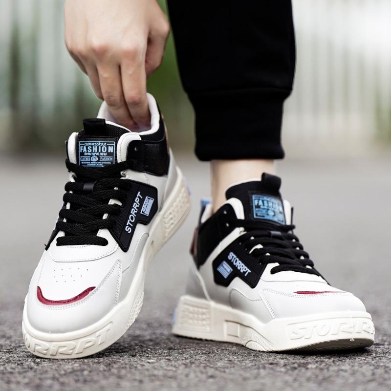 Pánská sportovní obuv Módní vysoká obuv Čtyřsezónní Venkovní Ležérní Prodyšná Běžecká obuv Silná podrážka Módní Protiskluzové Tenisky