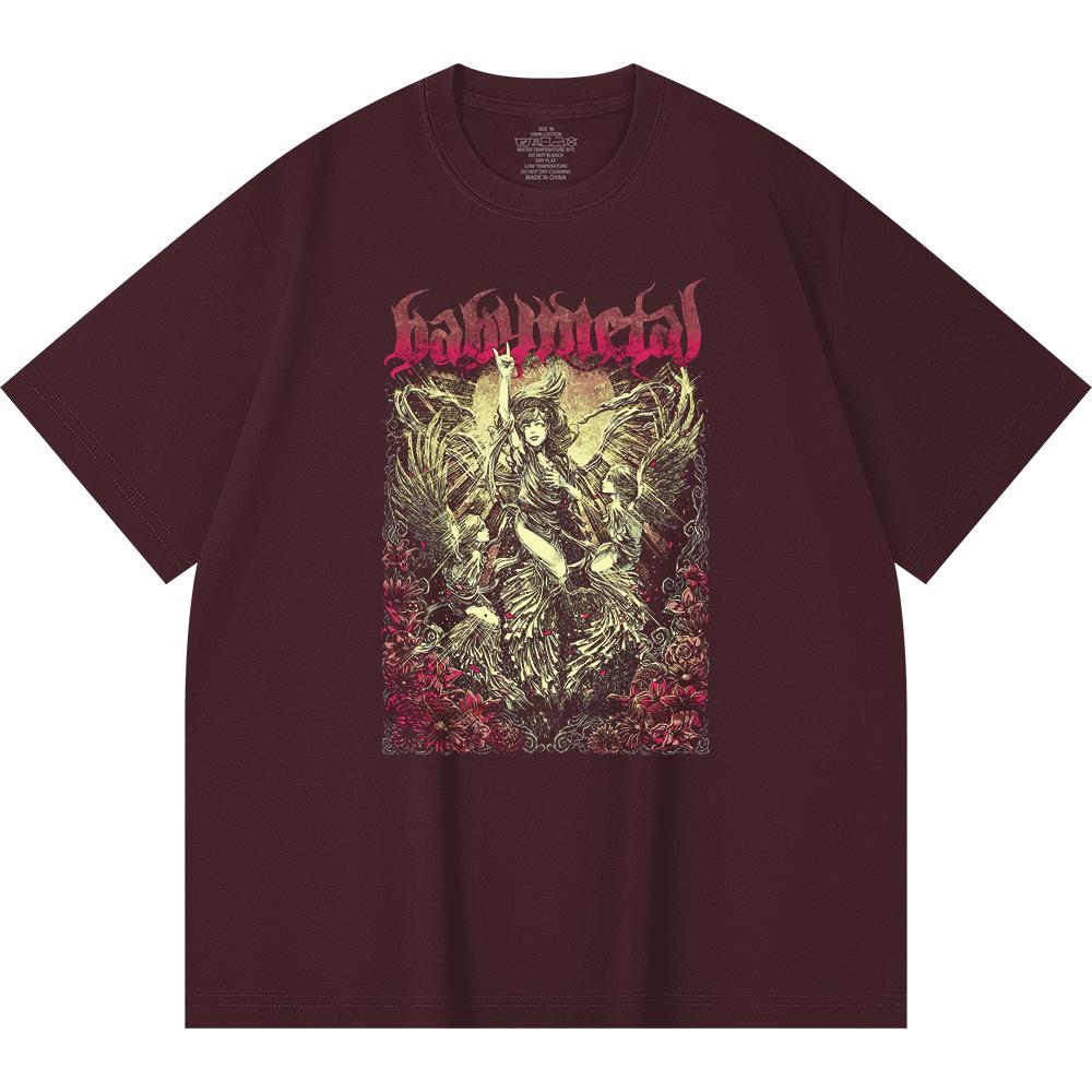 230 g/m² 100% Bavlna T-shirt Heavy Metal Rocková Kapela Tisk Populární Hudby Unisex Těžký Bavlněný T-shirt
