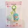 Resin Flocking Monchichi Keychain Cute Monkey Baby Trendy Keyring Cartoon Pendent Keys Bags Hanging Accessories Small Gifts