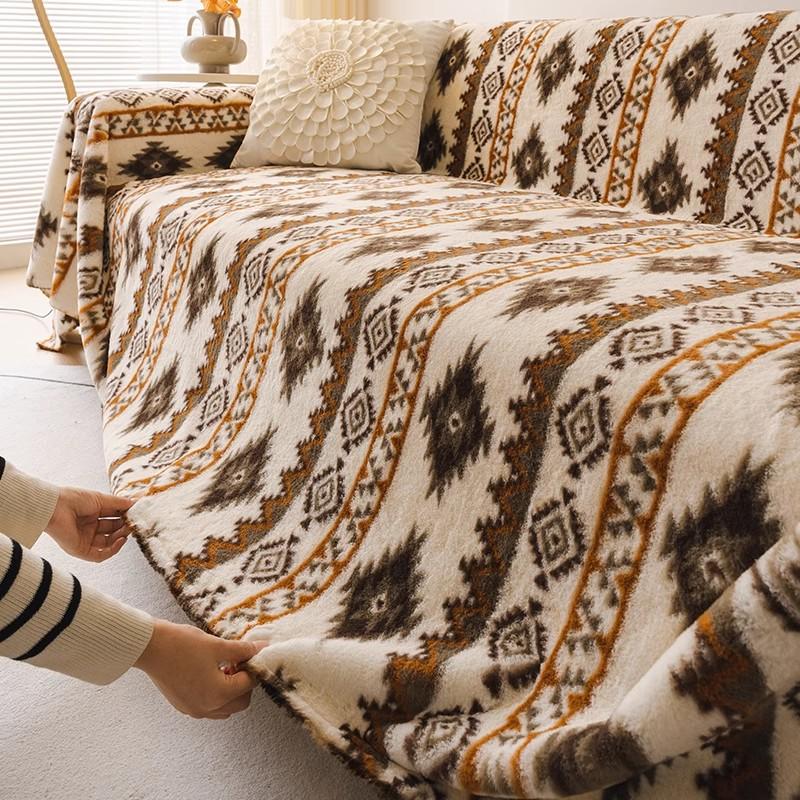 Herbst Winter Camping Picknick Sofabezug Böhmen Funda Sofa Ethnischer Stil Sofabezüge Matten Überwürfe