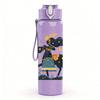 1PC Archer Lady Illustration 750ml Color Plastic Sports Water Bottle Leakproof Flip Straw Lid Suitable for Sports Office Home Use
