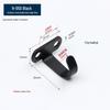 Black Stainless Steel Wall-Mounted Hook for Bathroom, Kitchen, or Door